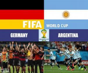 пазл Германия против Аргентины. Финал Чемпионат мира по футболу ФИФА Бразилии 2014
